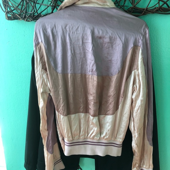 Topshop Silk Bomber Jacket Sz UK 12 / Euro 40 - Picture 8 of 8